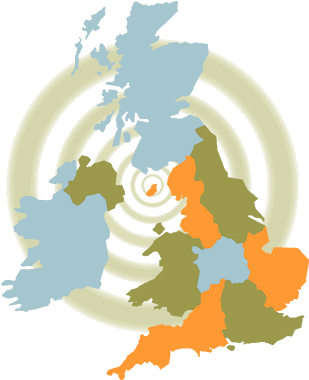 Choose your area from the map